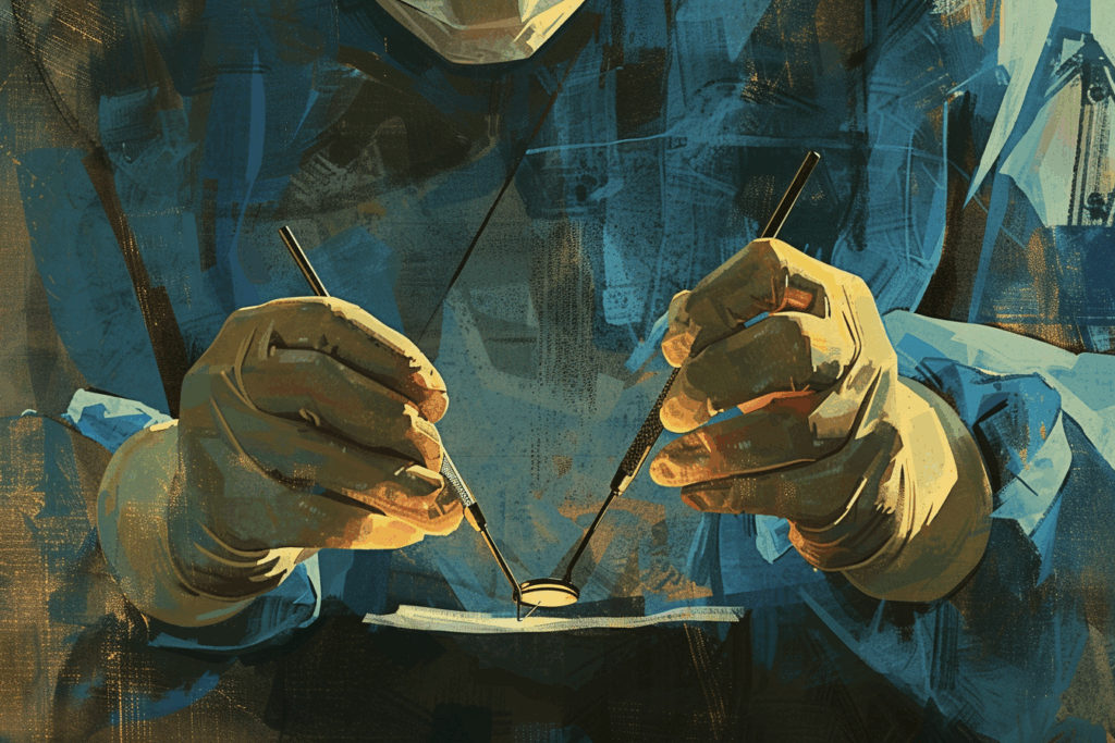 ral surgeon reviewing disability-insurance paperwork in a private dental office — Disability Insurance for Dentists | oral-surgeon coverage | Set for Life Insurance | ADA Health Policy Institute | Society of Actuaries | income protection | own-occupation policy | 2025 insurance trends.